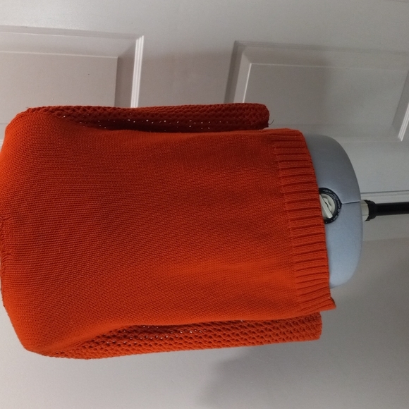 Peck & Peck Collection Embellished Tie Front Crocheted Blazer Size L/M - Picture 5 of 7